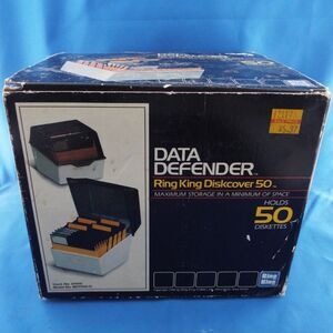 Ring King Data Defender Diskcover 50 Protective Case For Diskettes Vtg Computer